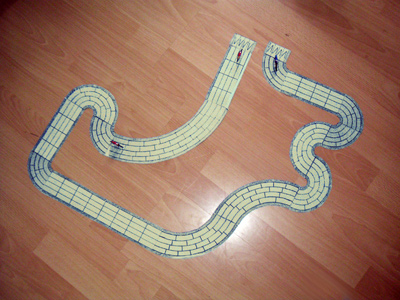 Circuit CycloSim imprimé et assemblé au sol